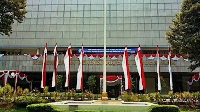 Gedung Kementerian Pendidikan dan Kebudayaan di Jakarta. (Foto ilustrasi)