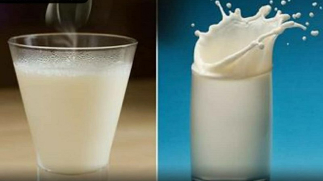Susu hangat dan susu dingin
