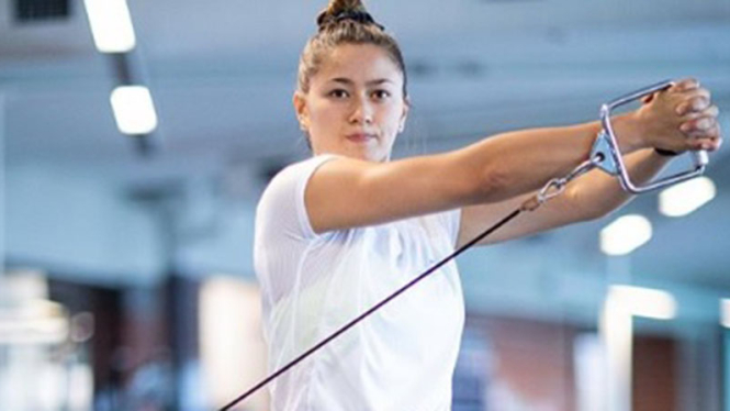 VIVA Bulutangkis: Pemain ganda putri Australia, Gronya Somerville.