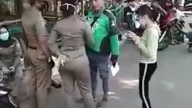 Ditegur tak pakai masker, driver Go-Jek marah