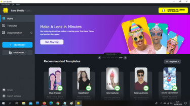 Fitur Lens Studio milik Snapchat.