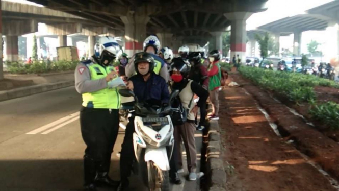 Penindakan Operasi Patuh Jaya di Jakarta Timur