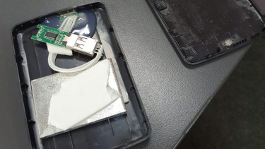 Hard disk eksternal abal-abal yang dibeli di e-commerce.