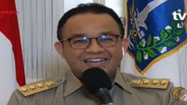 Gubernur DKI Jakarta Anies Baswedan di acara ILC tvOne.