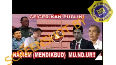 Video hoax Nadiem Makarim mundur dari Mendikbud