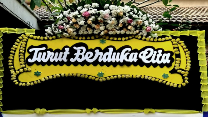 Karangan bunga turut berduka cita (foto ilustrasi)