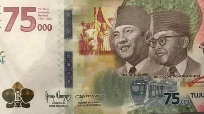 Uang pecahan Rp75 ribu