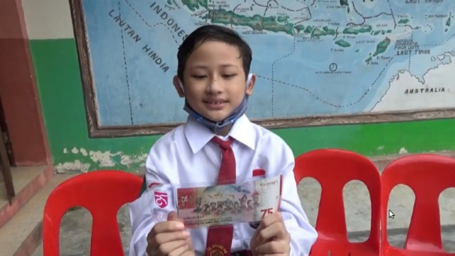 Muhammad Izzam Athaya, bocah yang viral fotonya dikira China di uang 75 ribu 