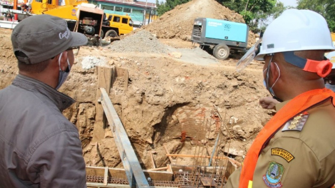  Lokasi temuan benda kuno di Stasiun Bekasi