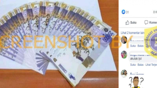 Unggahan uang pecahan Rp200 ribu diluncurkan bersamaan dengan Rp75 ribu.