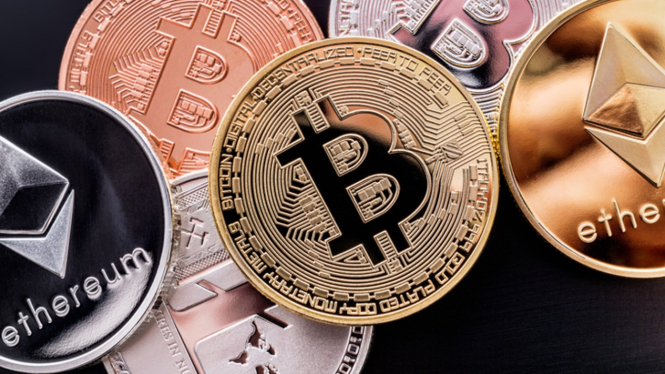 Bitcoin dan aset kripto.