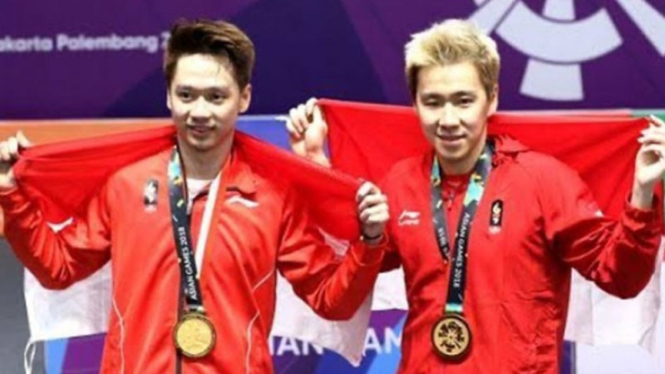 VIVA Bulutangkis: Ganda putra Indonesia, Kevin Sanjaya/Marcus Fernaldi Gideon.