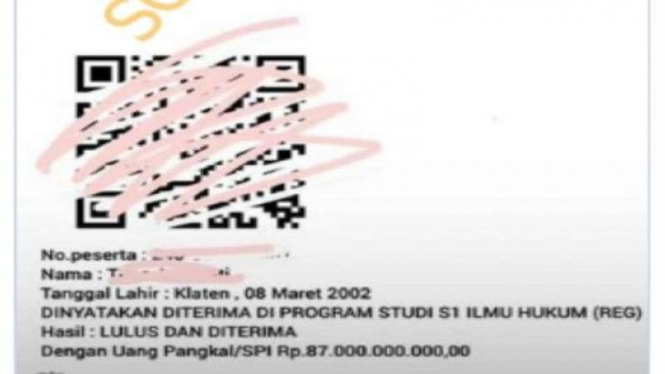 Beredar informasi uang pangkal Undip mencapai Rp87 miliar