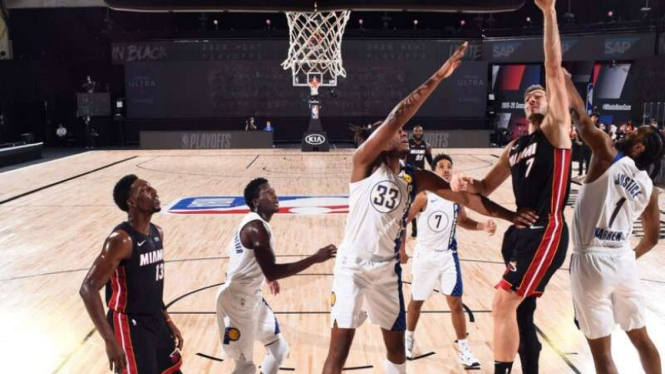 Duel Miami Heat menghadapi Indiana Pacers.