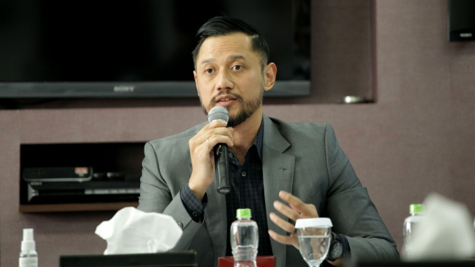 Ketua Umum Partai Demokrat, Agus Harimurti Yudhoyono, alias AHY di kantor tvOne.
