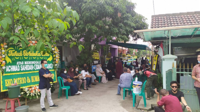 Suasana rumah duka Idan Separo