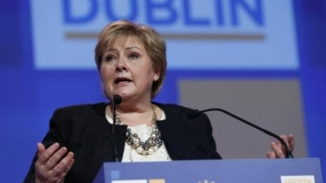 Perdana Menteri Norwegia, Erna Solberg Source : Republika