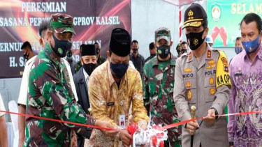Peresmian renovasi sasana Pertina Pengurus Provinsi (Pengprov) Kalsel