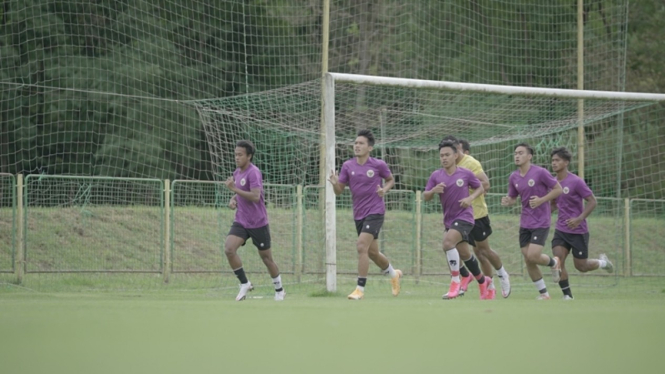 Latihan Timnas Indonesia U-19 di Kroasia