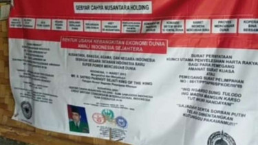 Spanduk Paguyuban Kandang Wesi di Garut