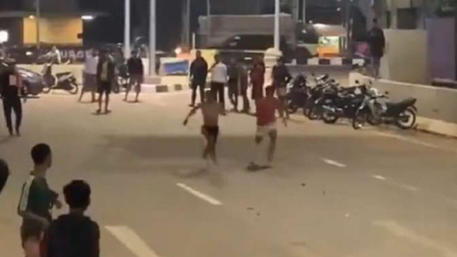 Viral balap lari liar di jalanan