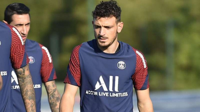 Alessandro Florenzi ketika dipinjamkan ke Paris Saint-Germain.
