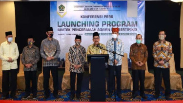 Kementerian Agama resmi meluncurkan Program Penguatan Kompetensi Penceramah Agama, 18 September 2020.