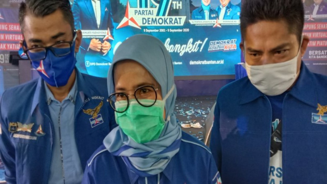 Bupati Lebak yang juga Ketua DPD Demokrat Banten, Iti Octavia Jayabaya
