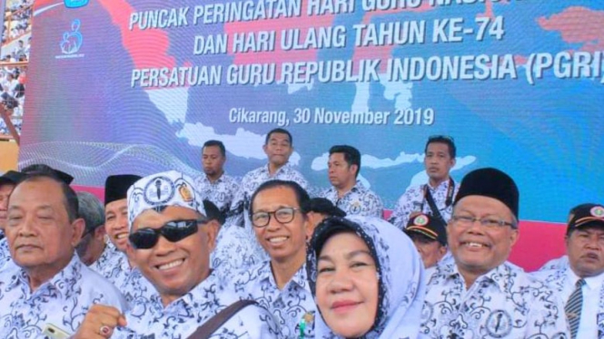 Guru PGRI di Hari Guru Nasional 2020 (foto : Wijaya Kusumah)