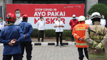 Mensos sampaikan apresiasi dan ucapan terima kasih kepada tim Security Kemensos dan Tim dari Dinas Pemadam Kebakaran DKI Jakarta.
 