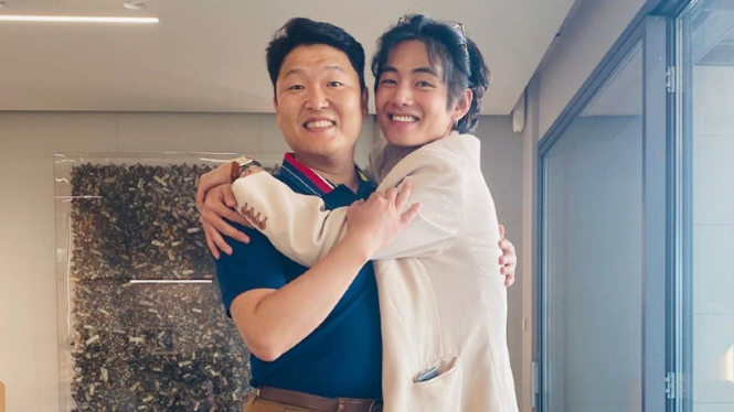 Psy dan V BTS.
