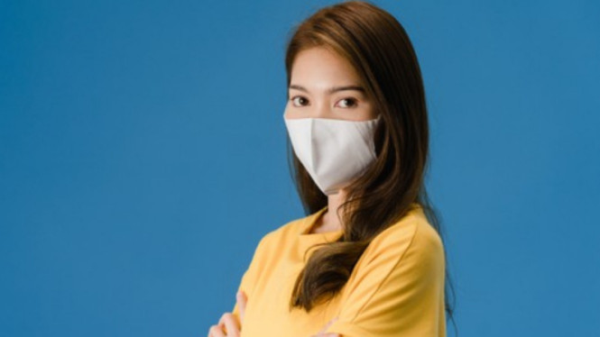 Ilustrasi masker kain.