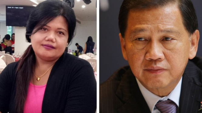 Parti (kiri) bekerja untuk Liew Mun Leong (kanan) untuk beberapa tahun.-Parti Liyani/Getty