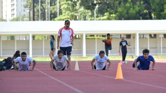 Pelatnas Atletik di Stadion Madya Gelora Bung Karno
