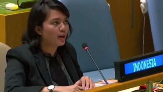 Diplomat muda Silvany Pasaribu respons tegas delegasi Vanuatu