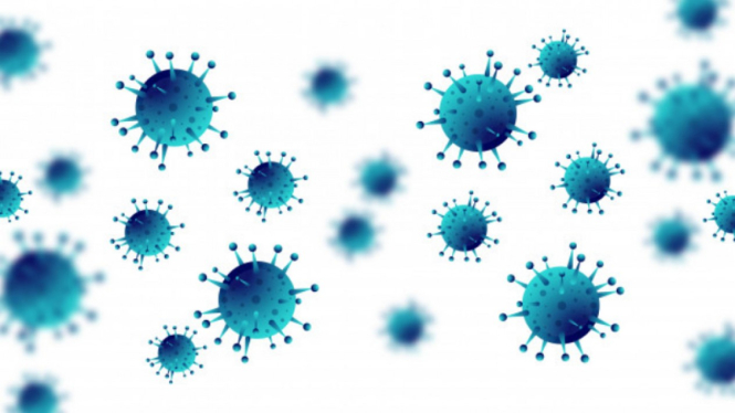Ilustrasi virus corona/COVID-19.