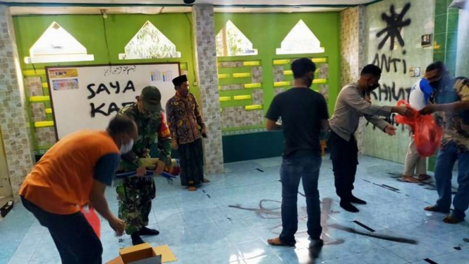 Aksi vandalisme di Musala Tangerang