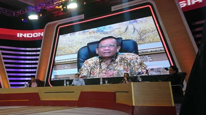 Menko Polhukam, Mahfud MD, di ILC tvOne 29 September 2020