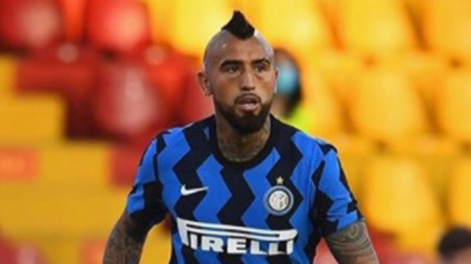 Gelandang Inter Milan, Arturo Vidal.