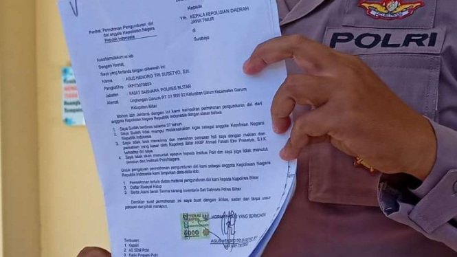 Kepala Satuan Sabhara Blitar mundur tak tahan dimaki Kapolres