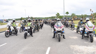 Operasi yustisi COVID-19 pemburu teking (orang keras kepala) di Pekanbaru Riau. 
