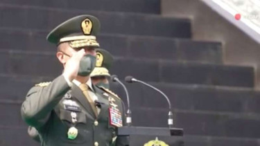 VIVA Militer : KSAD Jenderal TNI Andika Perkasa pimpin Upacara Prasetya Perwira