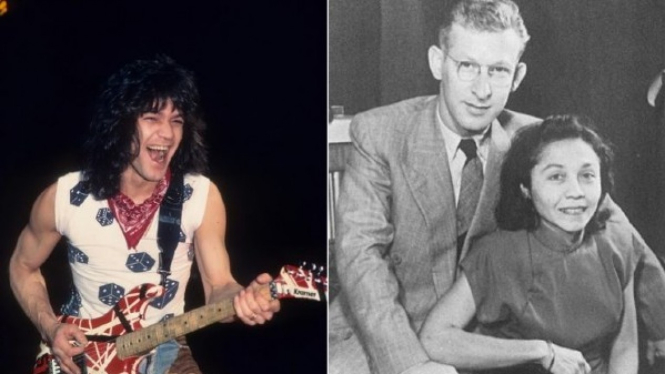  Eddie Van Halen dan orang tuanya 