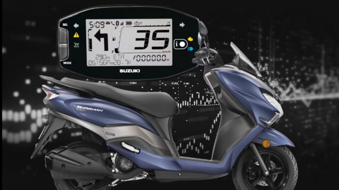 Suzuki Burgman Street 125 dengan fitur baru