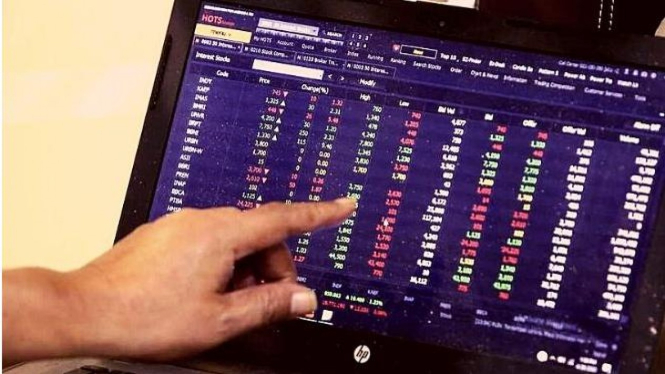 Ilustrasi trading saham