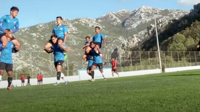 Latihan Timnas Indonesia U-19 di Kroasia