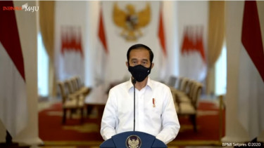 Presiden Jokowi saat memberi keterangan pers. (Foto dokumentasi)