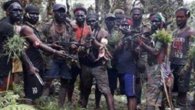 VIVA Militer: TPNPB pamer senjata.