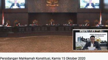 Misbakhun Memberi Tanggapan di Sidang MK Soal Gugatan Perppu No.1 Tahun 2020