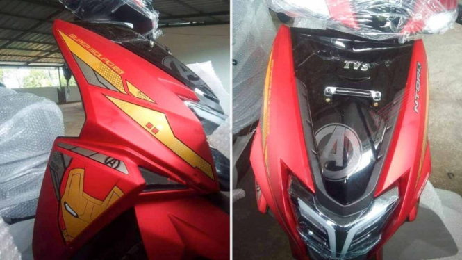 TVS Ntorq edisi Avengers